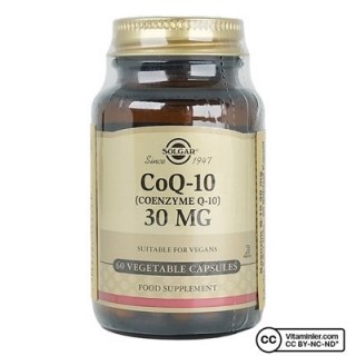 Solgar Coenzyme Q-10 30 mg 60 Kapsül Antioksidan Solgar Coenzyme Q-10 30 mg 60 Kapsül Antioksidan
