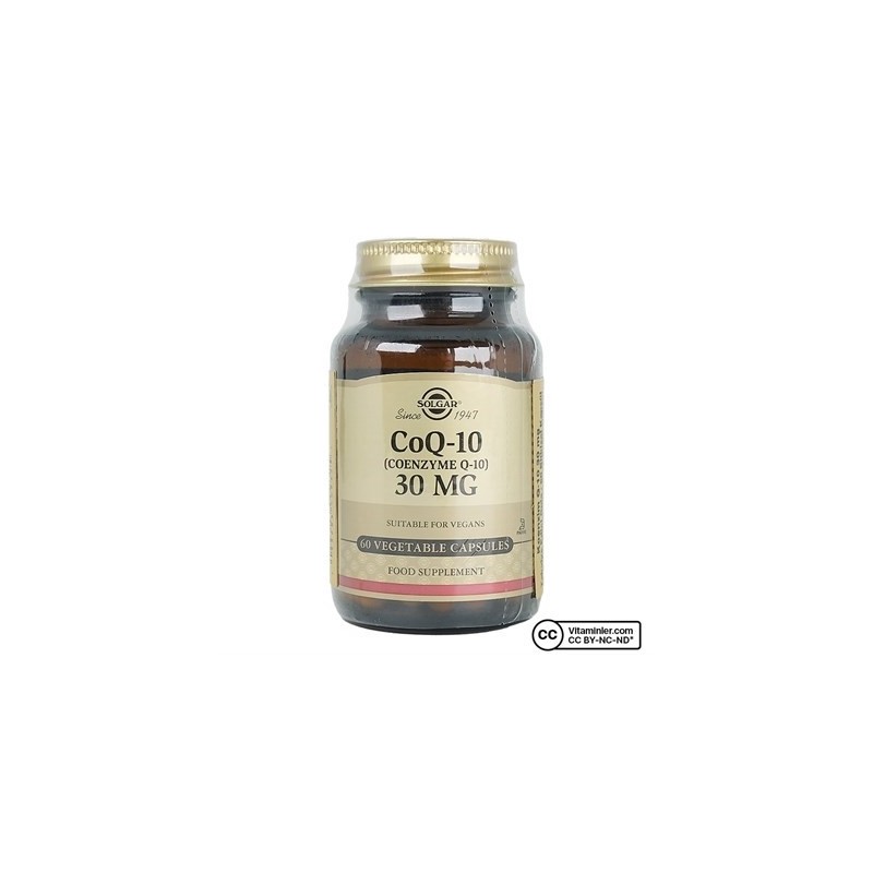 Solgar Coenzyme Q-10 30 mg 60 Kapsül Antioksidan