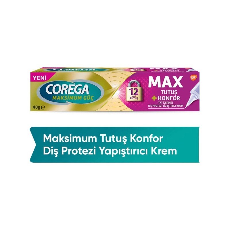 Corega Diş Protez Yapıştırıcı Krem Yastık Konforu 40 gr