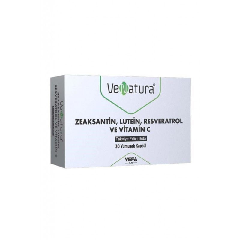 Venatura Zeaksantin Lutein Resveratrol Vitamin C 30 Kapsül Venatura Zeaksantin Lutein Resveratrol Vitamin C 30 Kapsül