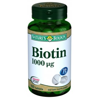 Nature's Bounty Biotin 1000 mcg 100 Tablet Nature's Bounty Biotin 1000 mcg 100 Tablet