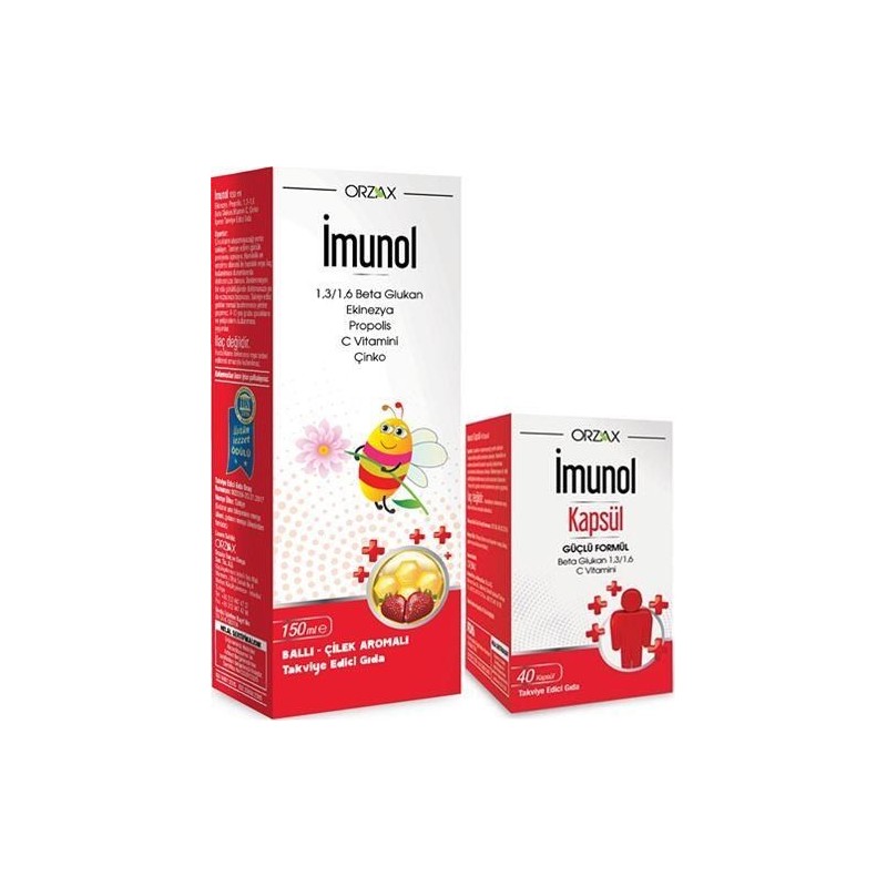 İmunol Şurup 150 ml + İmunol 40 Kapsül