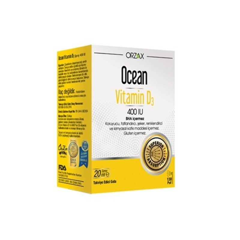 Ocean Vitamin D3 400 IU 20 ml Spray Ocean Vitamin D3 400 IU 20 ml Spray