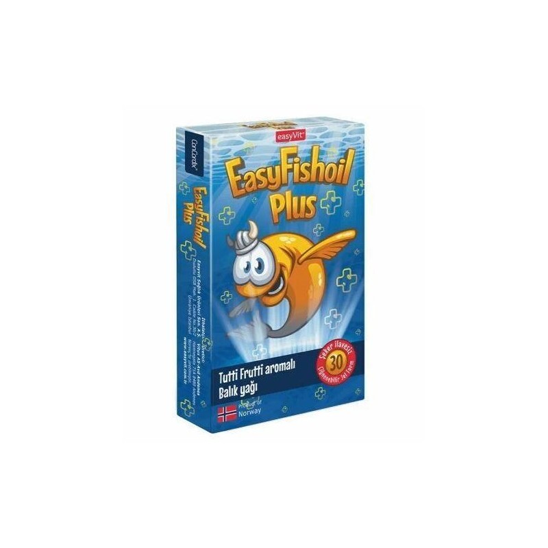 EasyFishoil Plus Balık Yağı 30 Çiğnenebilir Jel Tablet EasyFishoil Plus Balık Yağı 30 Çiğnenebilir Jel Tablet
