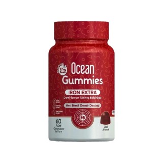 Ocean Gummies Iron Extra 60 Çiğneme Jel Form Ocean Gummies Iron Extra 60 Çiğneme Jel Form