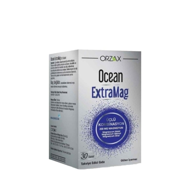 Ocean Extramag Magnezyum Sitrat 250mg 30Şase