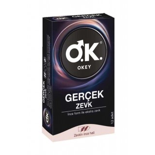 Okey Prezervatif Gerçek Zevk 12'li Okey Prezervatif Gerçek Zevk 12'li