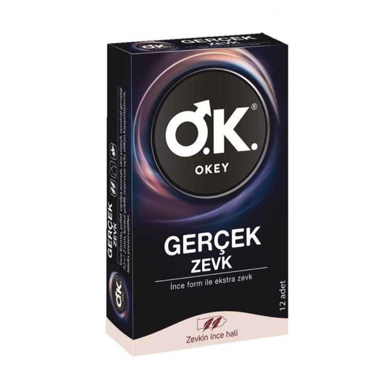 Okey Prezervatif Gerçek Zevk 12'li Okey Prezervatif Gerçek Zevk 12'li