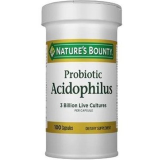 Nature's Bounty Probiotic Acidophilus With Pectin 100 Kapsü Nature's Bounty Probiotic Acidophilus With Pectin 100 Kapsü