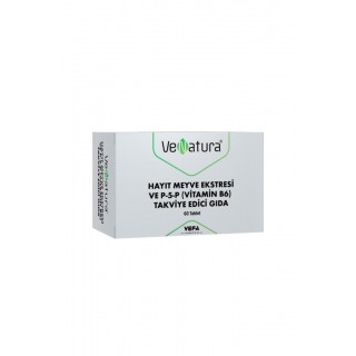 Venatura Hayıt Meyve Ekstresi ve P-5-P (Vitamin B6) 60 Tablet Venatura Hayıt Meyve Ekstresi ve P-5-P (Vitamin B6) 60 Tablet