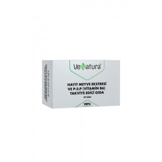Venatura Hayıt Meyve Ekstresi ve P-5-P (Vitamin B6) 60 Tablet Venatura Hayıt Meyve Ekstresi ve P-5-P (Vitamin B6) 60 Tablet