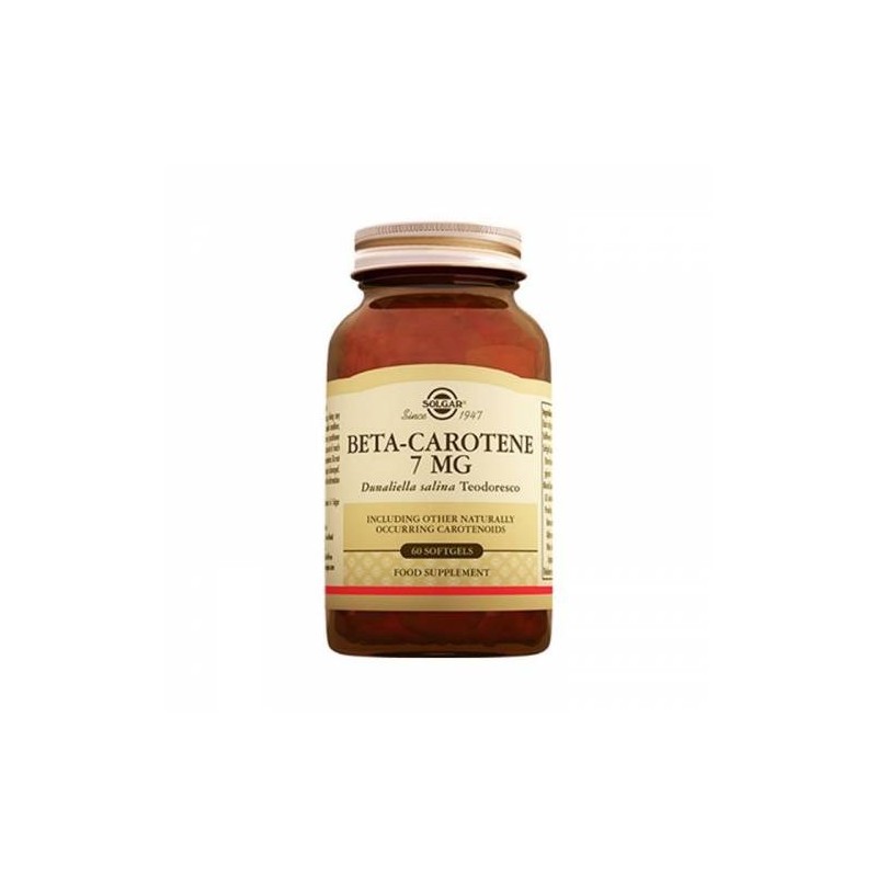Solgar Beta Carotene 7 mg 60 Kapsül
