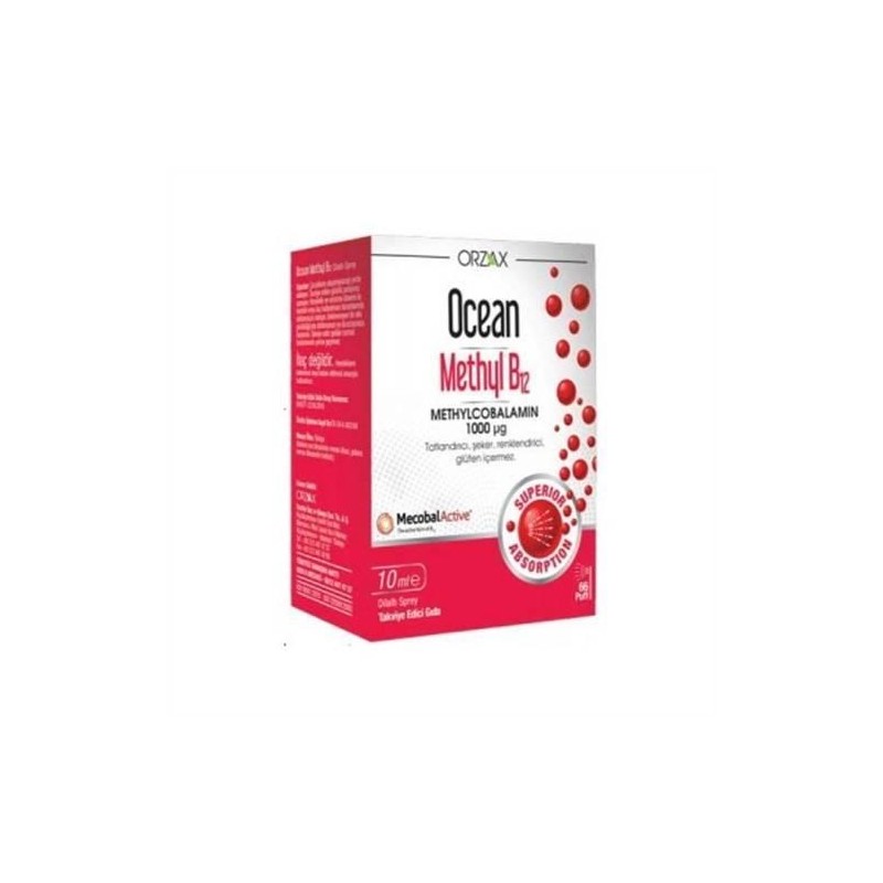 Ocean Methyl B12 1000 mcg  10 ml Dilaltı Sprey Ocean Methyl B12 1000 mcg  10 ml Dilaltı Sprey