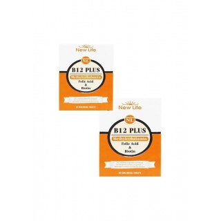 New Life B12 Plus 60 Dil Altı Tablet 2'li Paket New Life B12 Plus 60 Dil Altı Tablet 2'li Paket