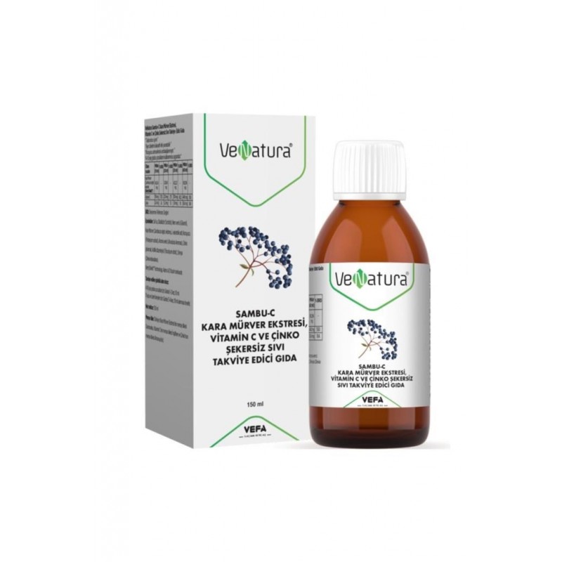 Venatura Sambu C Kara Mürver Ekstresi Şurup 150 ml Venatura Sambu C Kara Mürver Ekstresi Şurup 150 ml