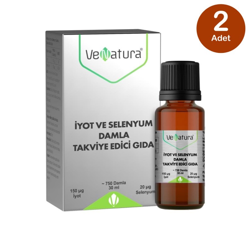 Venatura İyot ve Selenyum Damla 30 ml 2 Adet