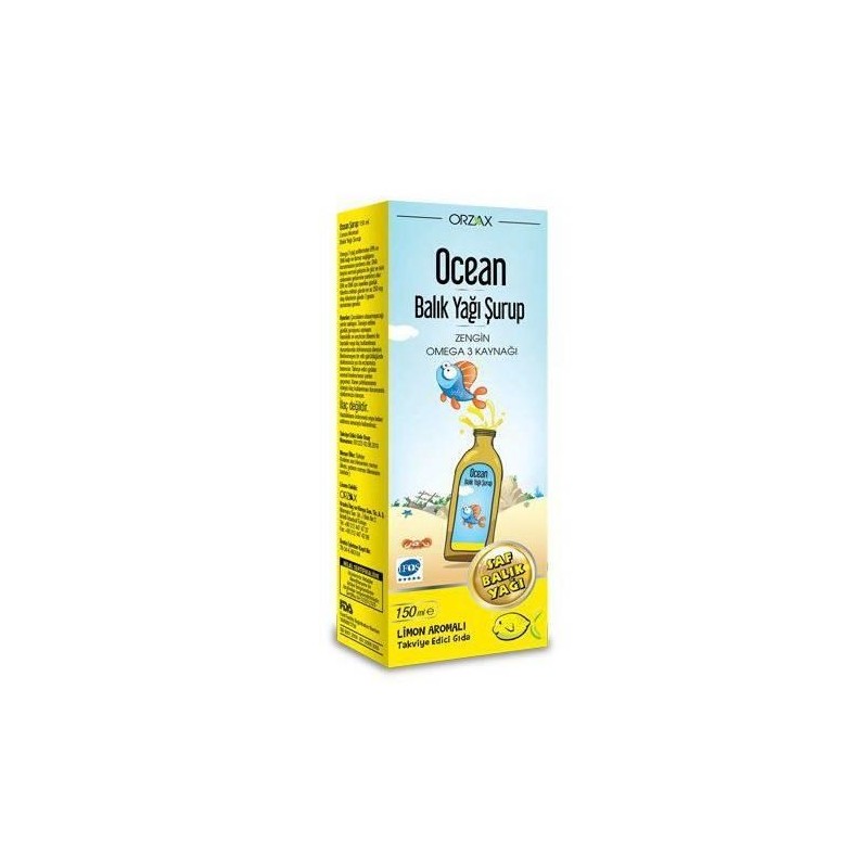 Ocean Omega 3 Limon Aromalı 150 ml Şurup
