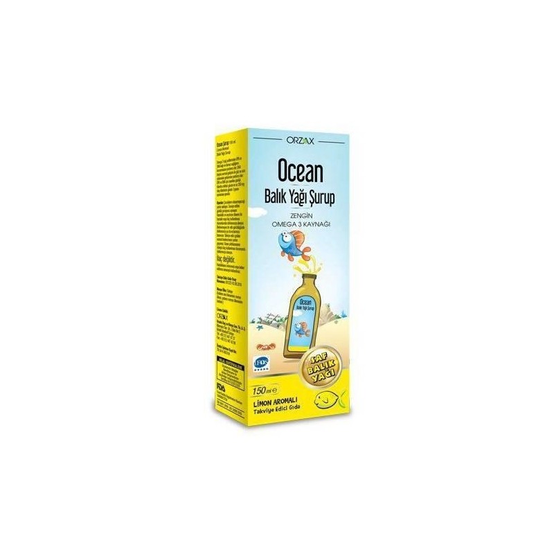 Ocean Omega 3 Limon Aromalı 150 ml Şurup