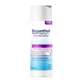 Bepanthol SensiDaily Yüz ve Vücut Temizleme Jeli 200 ml Bepanthol SensiDaily Yüz ve Vücut Temizleme Jeli 200 ml
