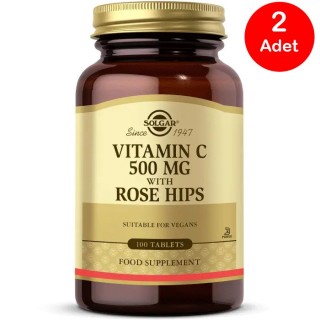 Solgar Vitamin C With Rose Hips 100 Tablet 2 Adet Solgar Vitamin C With Rose Hips 100 Tablet 2 Adet