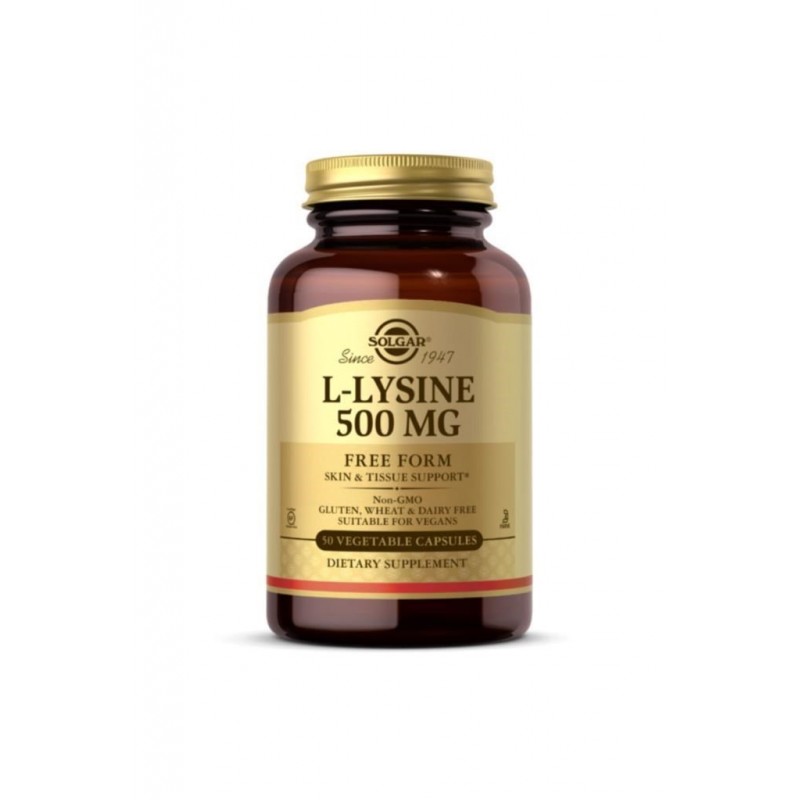 Solgar L-Lysine 500 mg 50 Kapsül Solgar L-Lysine 500 mg 50 Kapsül