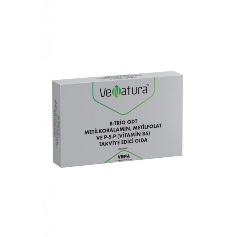 Venatura B-Trio Odt Metilkobalamin Metilfolat ve P-5-P 30 Tablet
