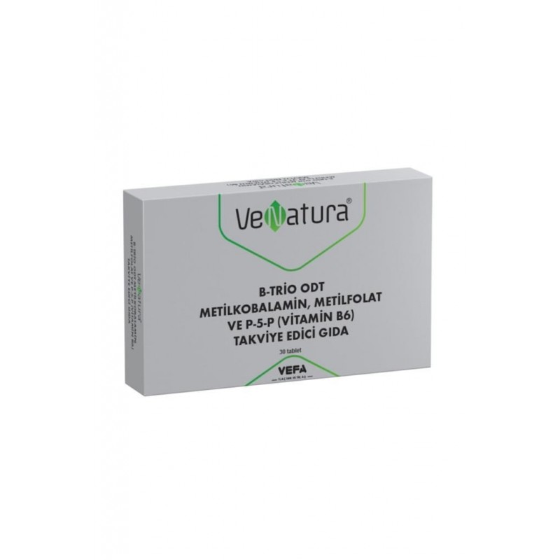 Venatura B-Trio Odt Metilkobalamin Metilfolat ve P-5-P 30 Tablet