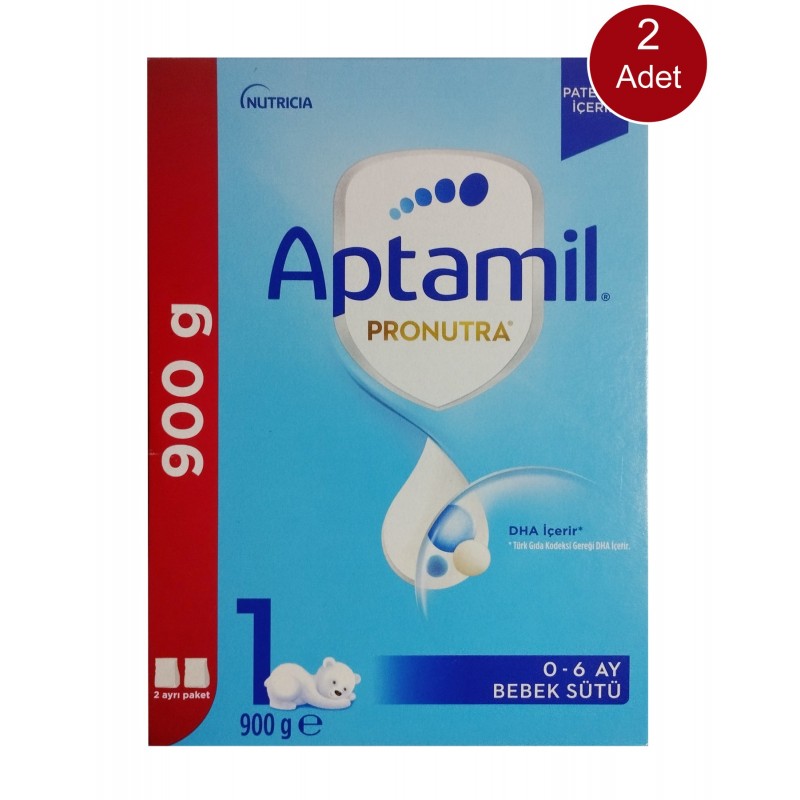 Aptamil 1 Bebek Sütü 900 gr 2 Adet