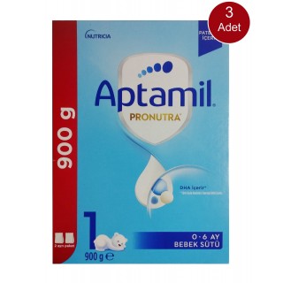 Aptamil 1 Bebek Sütü 900 gr 3 Adet Aptamil 1 Bebek Sütü 900 gr 3 Adet