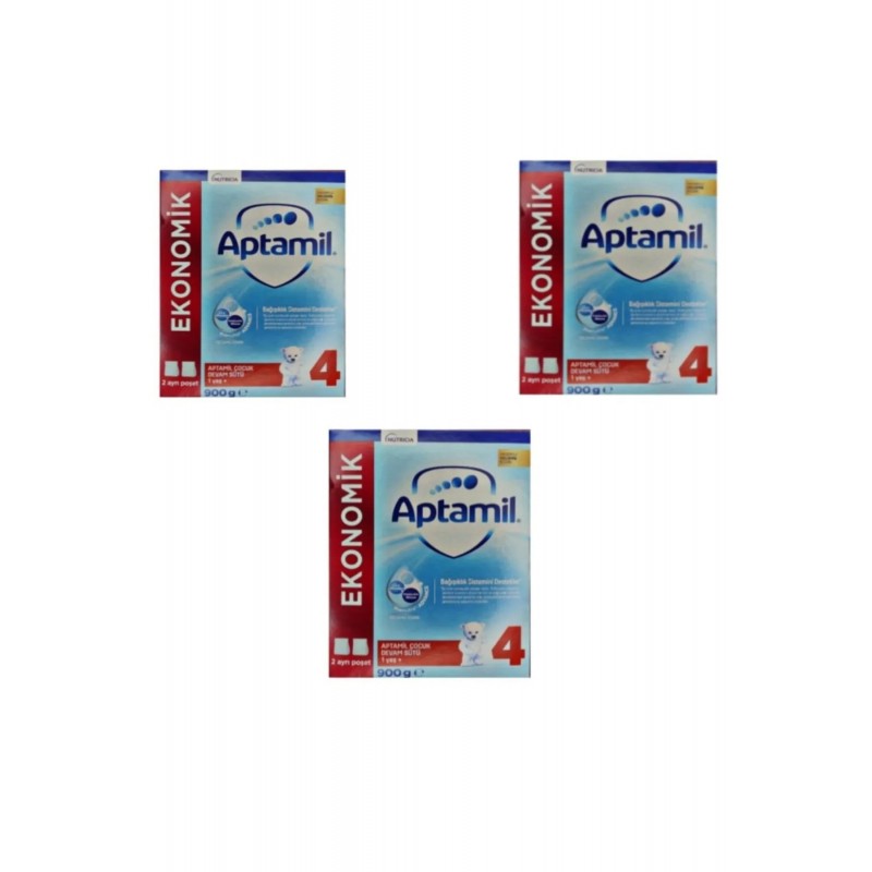 Aptamil 4 Çocuk Devam Sütü 900 gr 3 Adet Aptamil 4 Çocuk Devam Sütü 900 gr 3 Adet