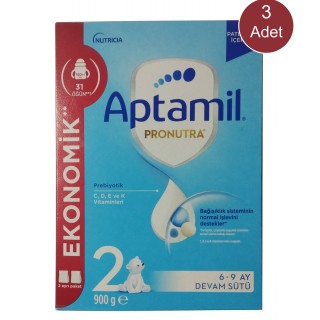 Aptamil 2 Devam Sütü 900 gr  3 Adet Aptamil 2 Devam Sütü 900 gr  3 Adet