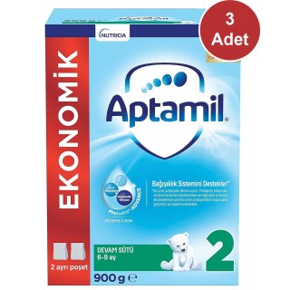 Aptamil 2 Devam Sütü 900 gr  3 Adet Aptamil 2 Devam Sütü 900 gr  3 Adet