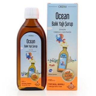 Ocean Omega 3 Portakal Aromalı 150 ml Şurup Ocean Omega 3 Portakal Aromalı 150 ml Şurup
