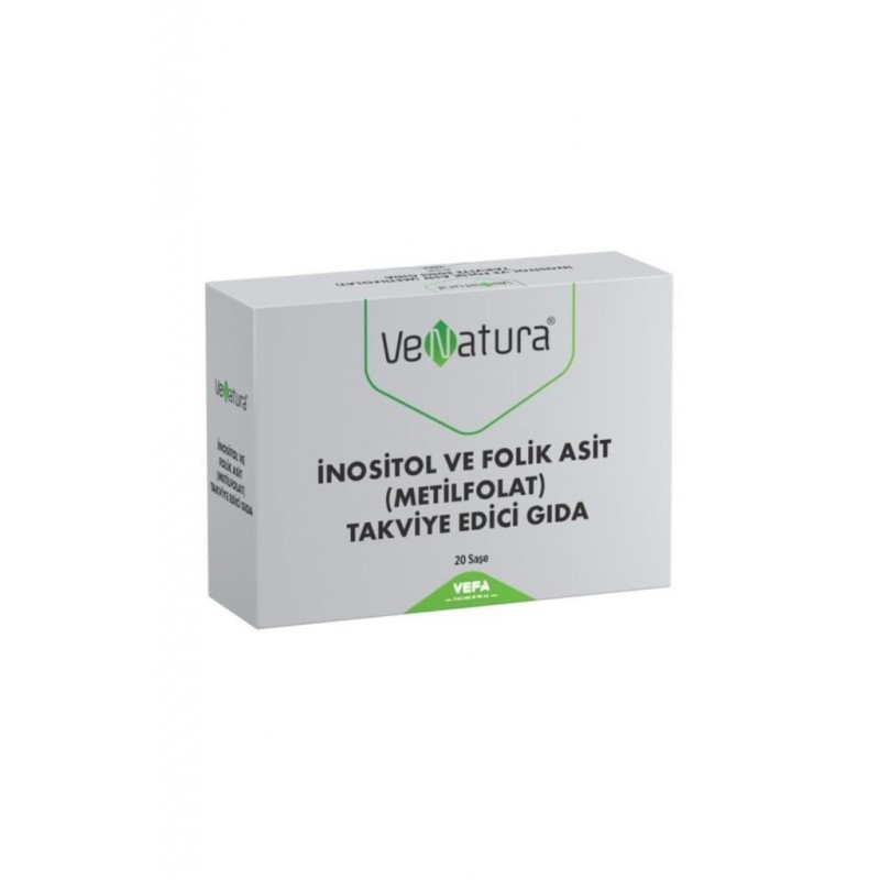 Venatura İnositol ve Folik Asit (Metilfolat) 20 Saşe