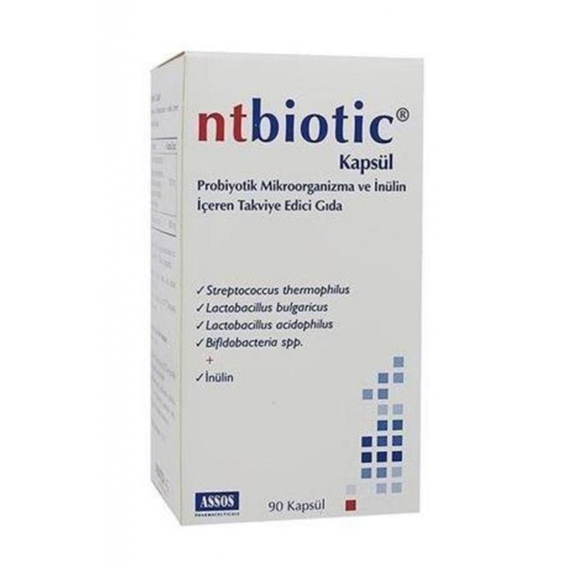 Assos Ntbiotic Probiyotik+Prebiyotik 90 Kapsül