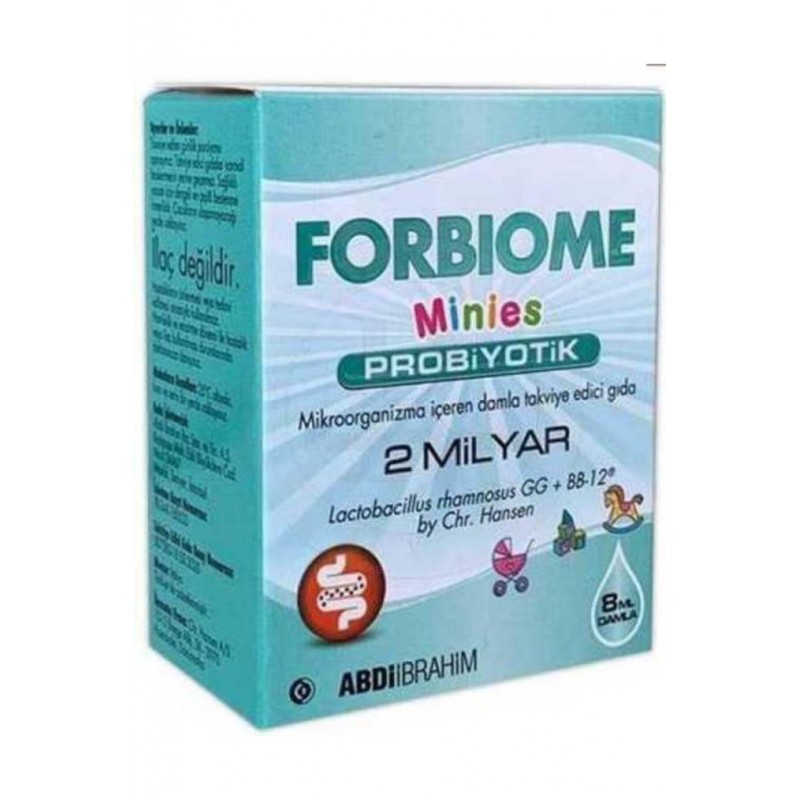 Forbiome Minies Probiyotik 2 Milyar 8ml Damla Forbiome Minies Probiyotik 2 Milyar 8ml Damla