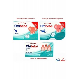 Otribebe Burun Aspiratörü + 10 Adet Yedek Uç + Monodoz Flakon 20 Adet