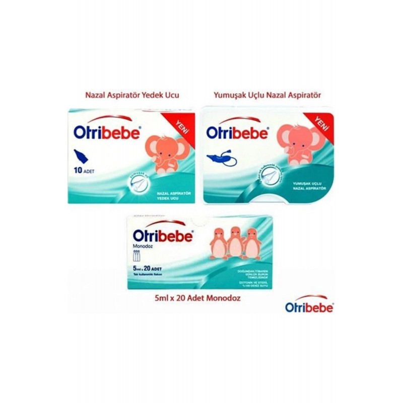 Otribebe Burun Aspiratörü + 10 Adet Yedek Uç + Monodoz Flakon 20 Adet