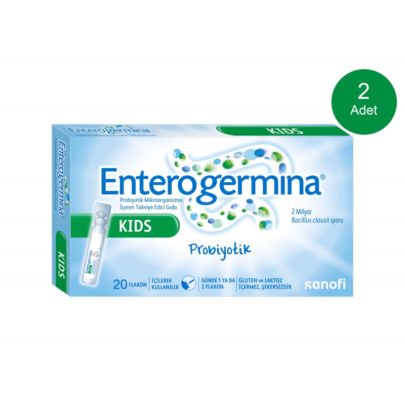 Enterogermina Çocuklar İçin 5 ml 20 Flakon 2 Adet