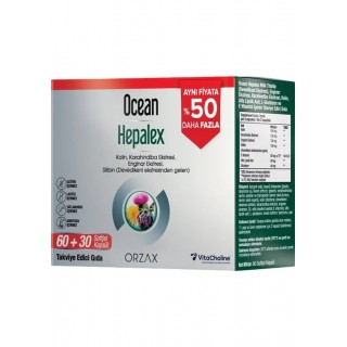 Ocean Hepalex 60+30 Softjel Kapsül - %50 Daha Fazla Ocean Hepalex 60+30 Softjel Kapsül - %50 Daha Fazla