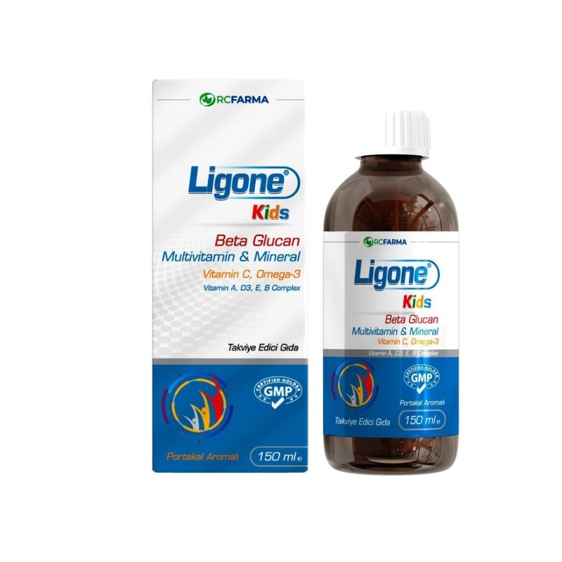 Ligone Kids Beta Glucan Balık Yağ Multivitamin Şurup 150ml Ligone Kids Beta Glucan Balık Yağ Multivitamin Şurup 150ml