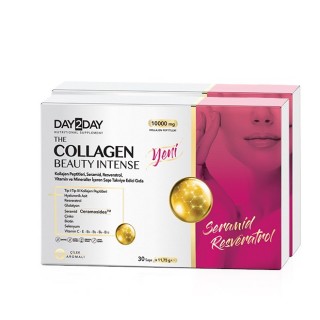 Day2Day The Collagen Beauty Intense 10000 mg 30 Şase Çilek 2 adet Day2Day The Collagen Beauty Intense 10000 mg 30 Şase Çilek 2 adet