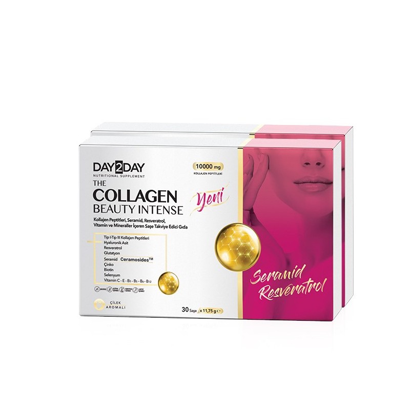 Day2Day The Collagen Beauty Intense 10000 mg 30 Şase Çilek 2 adet