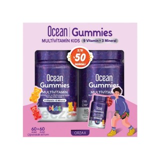 Ocean Gummies Multivitamin 2.si %50 İndirimli 60+60 Çiğnenebilir Jel Form Ocean Gummies Multivitamin 2.si %50 İndirimli 60+60 Çiğnenebilir Jel Form