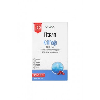 Ocean Krill Oil 500mg 30+15 Kapsül Ocean Krill Oil 500mg 30+15 Kapsül