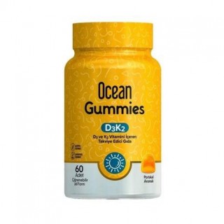Ocean Gummies D3 K2 Vitamin Çiğnenebilir 60 Softgel Ocean Gummies D3 K2 Vitamin Çiğnenebilir 60 Softgel