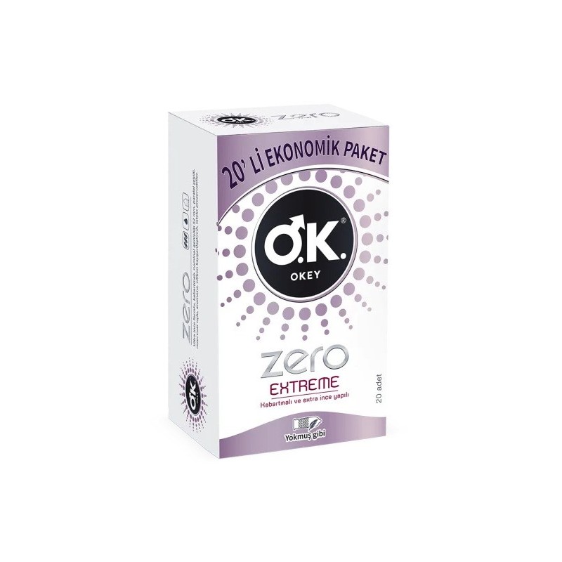 Okey Zero Extreme 20'li Prezervatif