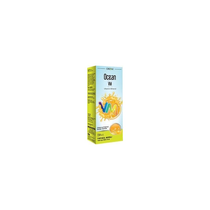 Ocean Vitamin Mineral Portakal Aromalı Şurup 150 ml