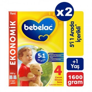 Bebelac 4 Çocuk Devam Sütü 800 gr 2 Adet