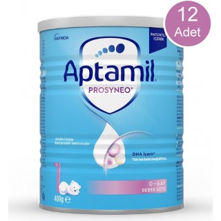 Aptamil Prosyneo 1 Numara Bebek Devam Sütü 400 gr 12 adet